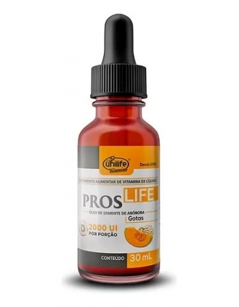 OLEO DE SEM ABOBORA + D3 GOTAS PROS LIFE 30ML - UNILIFE 3889