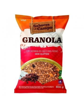 GRANOLA SEM GLUTEN SAB DO CAMPO 800G - VITAO 34669