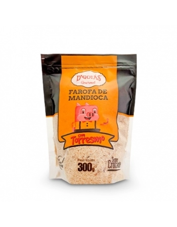 FAROFA DE MANDIOCA TRADICIONAL C/ TORRESMO 300G - DGOIAS 70