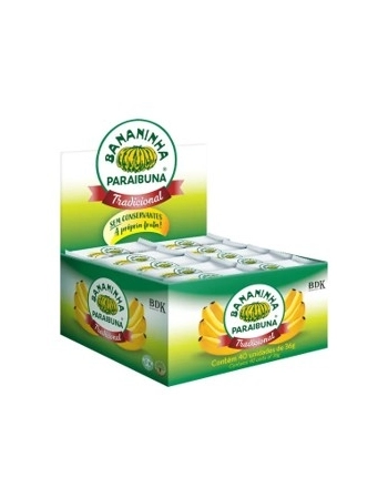 BANANINHA COM ACUCAR 20 X 36G - BANANINHA PARAIBUNA