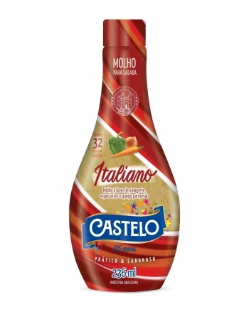 MOLHO P/ SALADA ITALIANO CASTELO - 445.001 - 12X236
