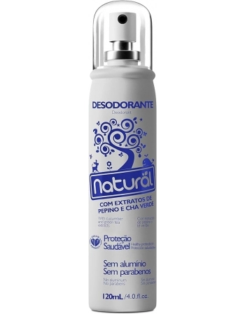 DESODORANTE NAT. PEPINO E CHA VERDE 120ML(808) - SUAVETEX
