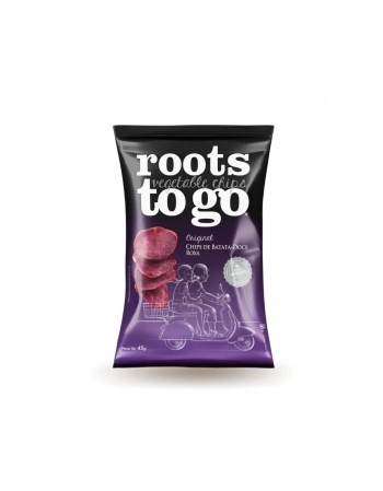 CHIPS BATATA DOCE ROXA \'45G\' - ROOTS TO GO