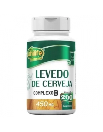 LEVEDO DE CERVEJA COMPLEXO B - 200 CAPS - UNILIFE