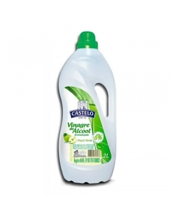VINAGRE ALCOOL 6% MACÃ VERDE- \'2L\' CASTELO 485.003