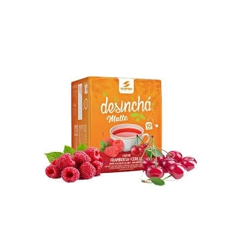 DESINCHA MATTE SABOR FRAMBOESA E CEREJA DISPLAY 10 SACHES