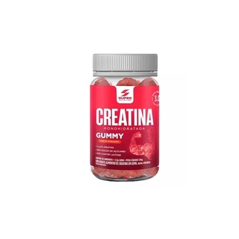 SUPERGUMMY 60 GUMMIES CREATINA – MORANGO - DESINCHÁ