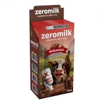 ZEROMILK MORANGO 6 X 70G - GENEVY