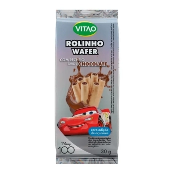 DISNEY ROLINHO WAFER CHOCOLATE ZERO 30G - VITAO 300040810
