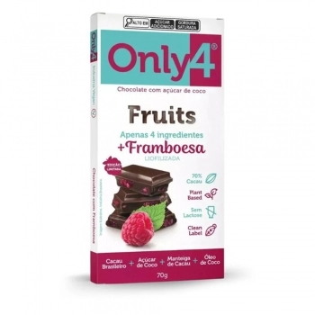 ONLY4 70% CACAU FRUITS C/ FRAMBOESA DP.6X70G - GENEVY