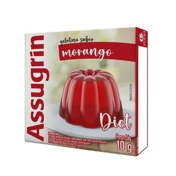 GELATINA ASSUGRIN DIET 10G MORANGO - ENOVA