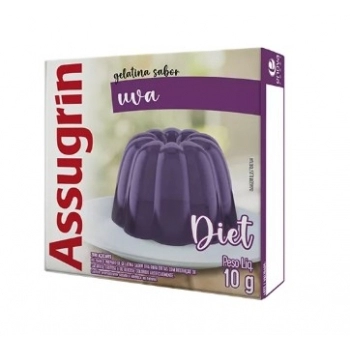GELATINA ASSUGRIN DIET 10G UVA - ENOVA