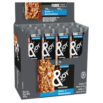 BARRA &JOY C/ PROT. DISPLAY 12X35G COCO E AMENDOAS - ENOVA (223464)