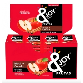 BARRA &JOY FRUTA DP.12X25G MAÇÃ E CANELA - ENOVA