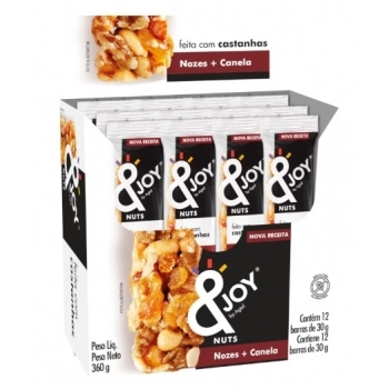 BARRA &JOY DP.12X30G NOZES E CANELA - ENOVA