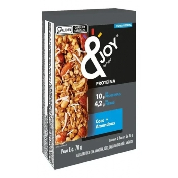 BARRA &JOY C/ PROT. DP.2X35G COCO E AMENDOAS - ENOVA