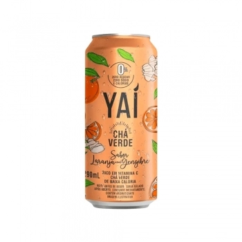 CHA VERDE VERDE LARANJA COM GENGIBRE 290ML - YAI