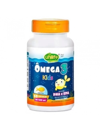 OMEGA 3 KIDS 500 MG - 60 CAPS - UNILIFE