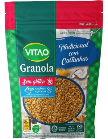 GRANOLA SEM GLUTEN TRAD ZERO 250G -VITAO 20385