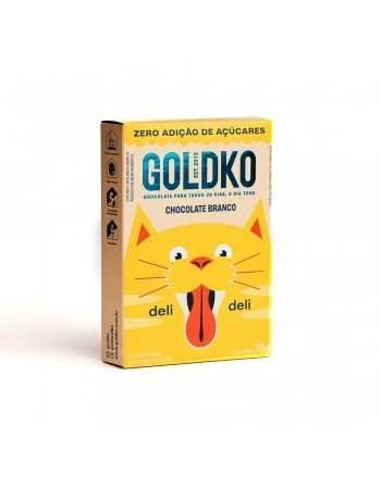 DELI CHOCO BRANCO ZERO AÇUCAR 70G GOLD & KO - 1786