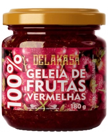 GELEIA 100% FRUTAS VERMELHAS 180G DELAKASA - VITAO 35219